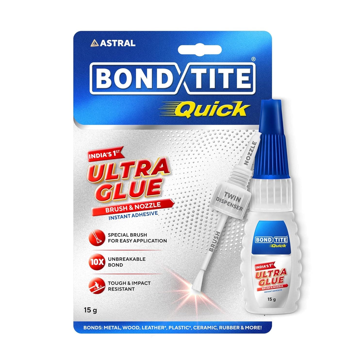 Bondtite Quick Ultra Glue Brush & Nozzle product image